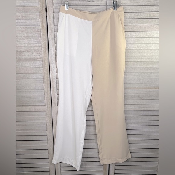 BLAZER SET Colorblock Tan & White-Large - Picture 4 of 5